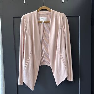BCBGeneration Pink Waterfall Blazer Lightweight Open Front